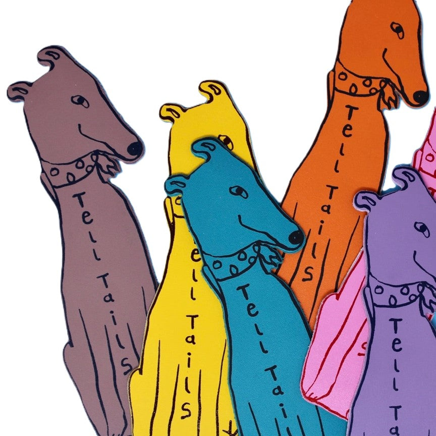 Dog Tails Bookmark - Dusty Pink