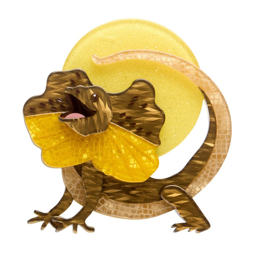 Freddy the Frillneck Lizard Brooch