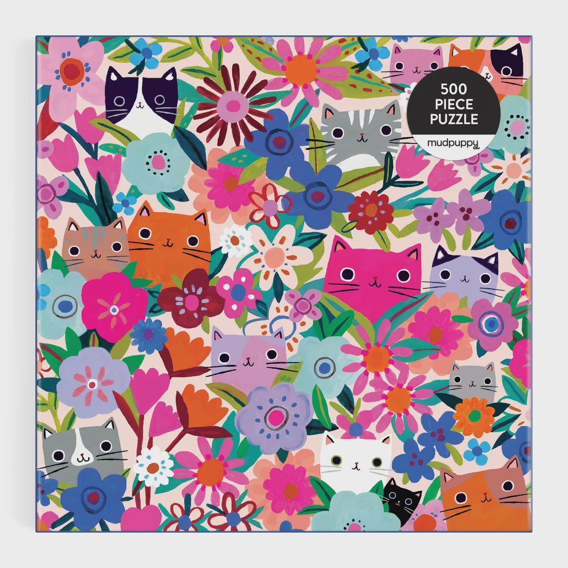 500pc Puzzle - Blooming Cats