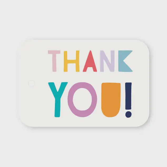 Gift Tag - Colourful Thank You