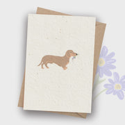 Plantable Card - Dachshund & Lavender