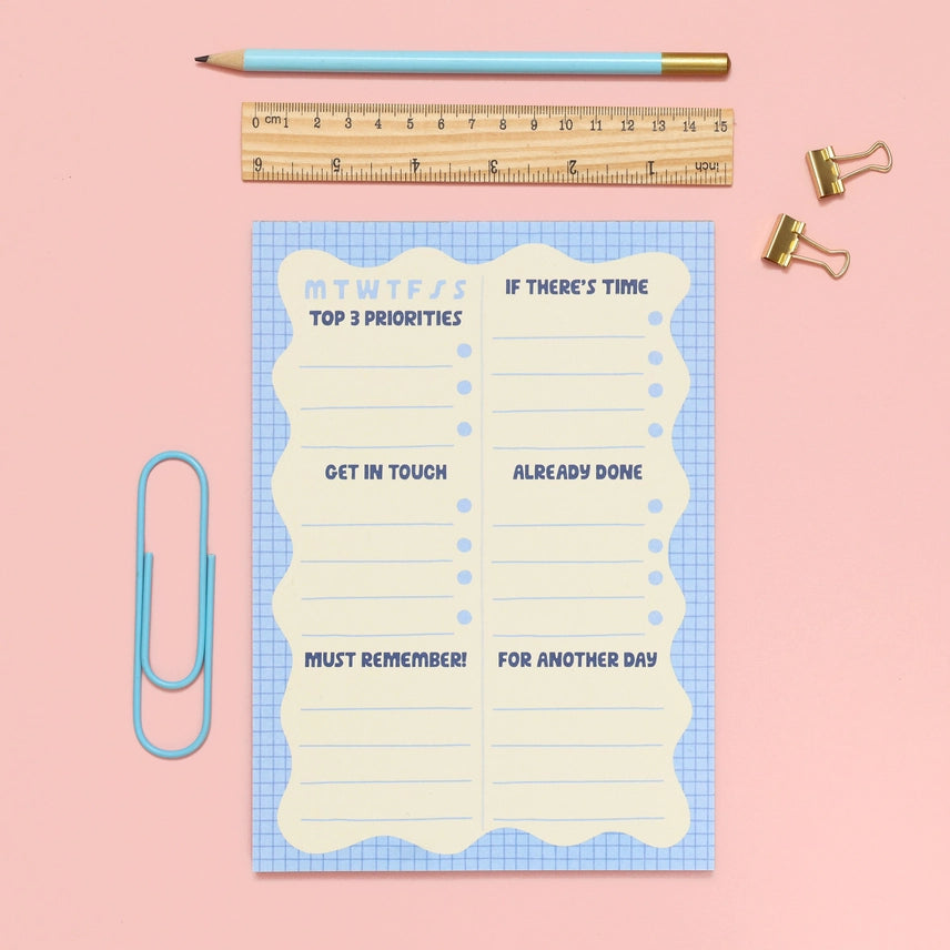 A5 Notepad - Wiggle Day Planner