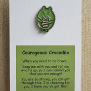 Little Joys Pin - Courageous Crocodile