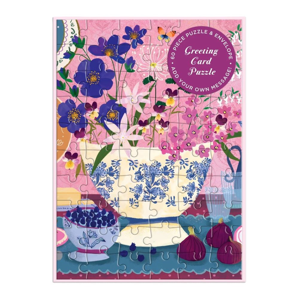 Joy Laforme Art of the Table Puzzle Greeting Card