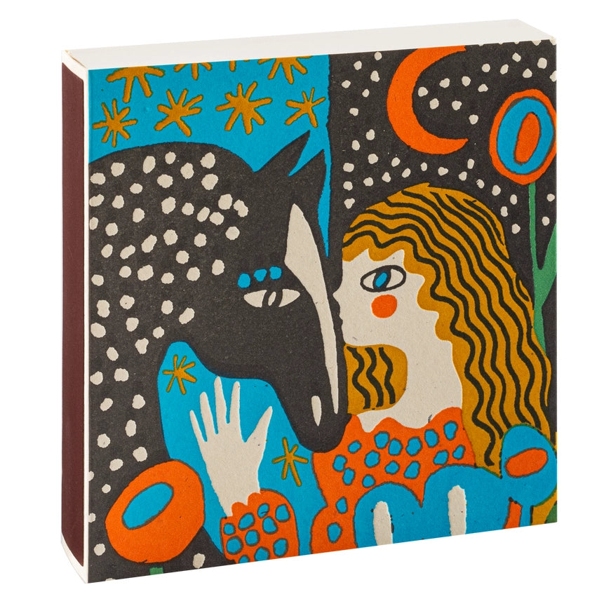 Square Matchbox - Heart Horse