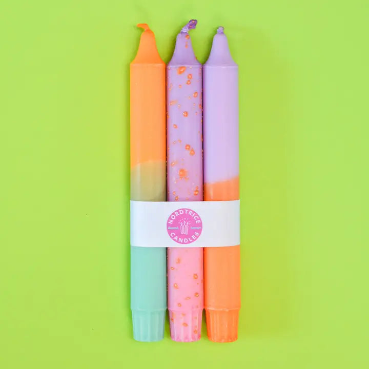 Taper Candles Set of 3 - Orange Bite