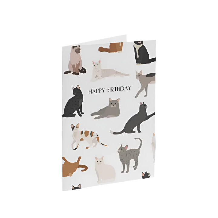 Happy Birthday Cats Card