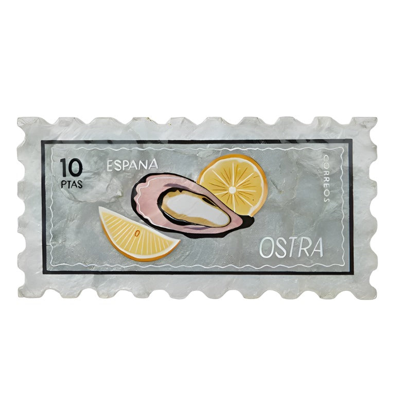 Capiz Shell Art - Fiesta Stamp - Oyster