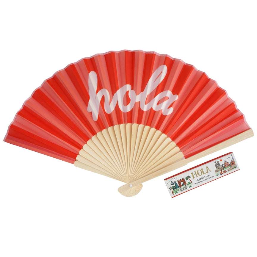 Folding Fan - Hola