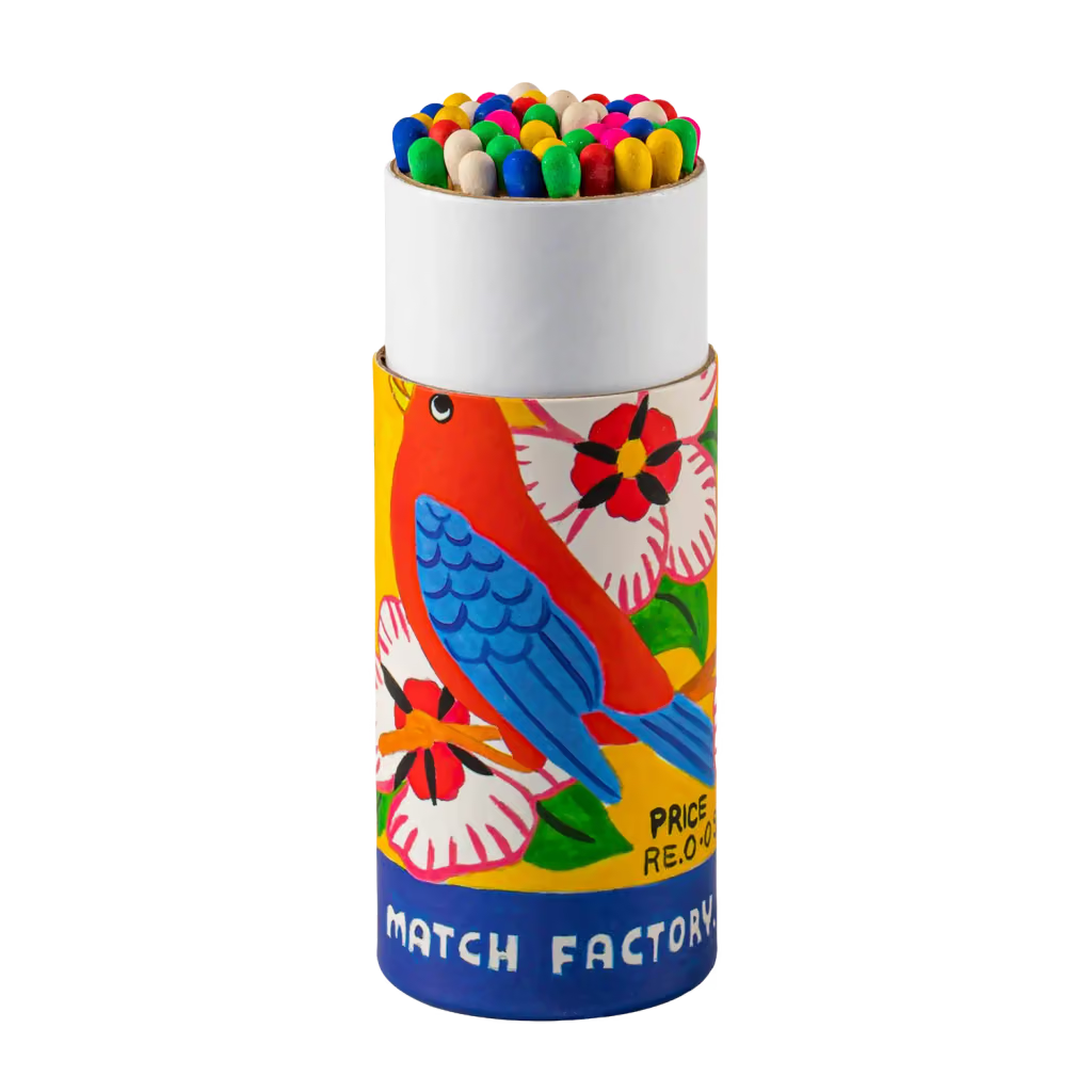 Cylinder Safety Matches - Flowerbird