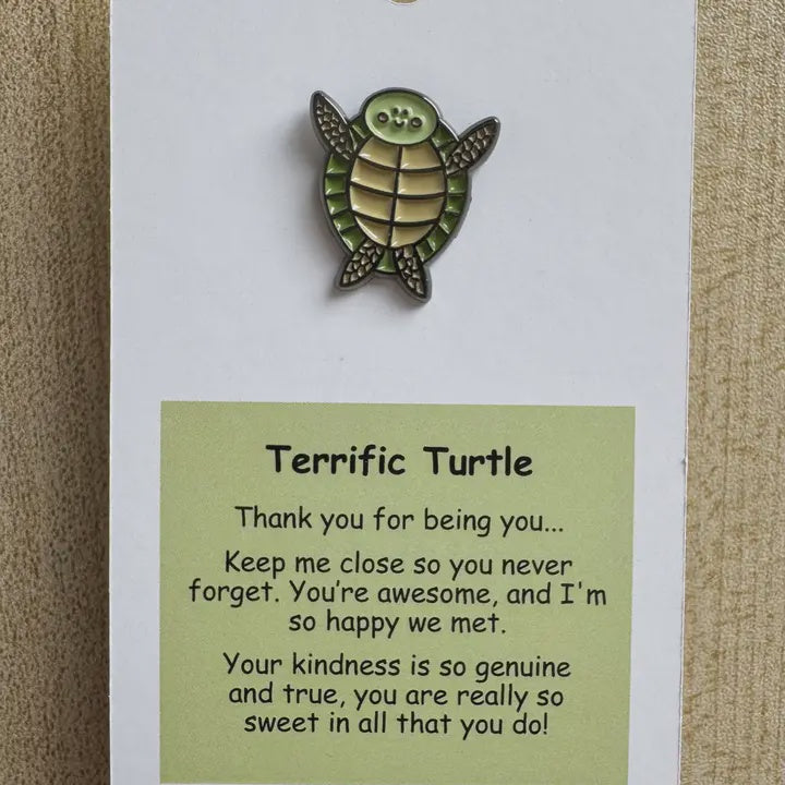 Little Joys Pin - Terrific Turtle