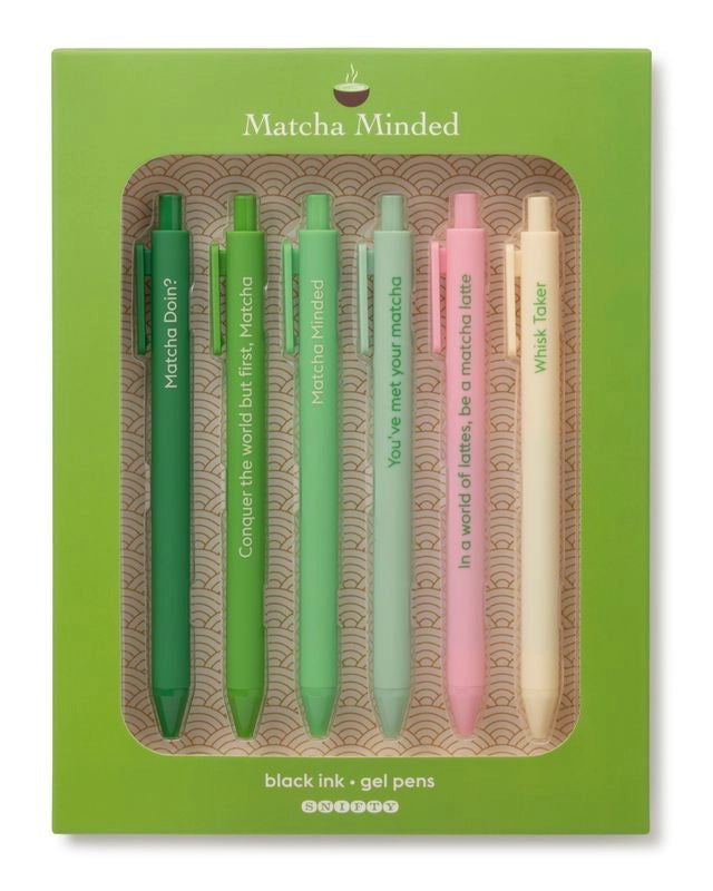Quotable Gel Pen Set - Matcha Minded