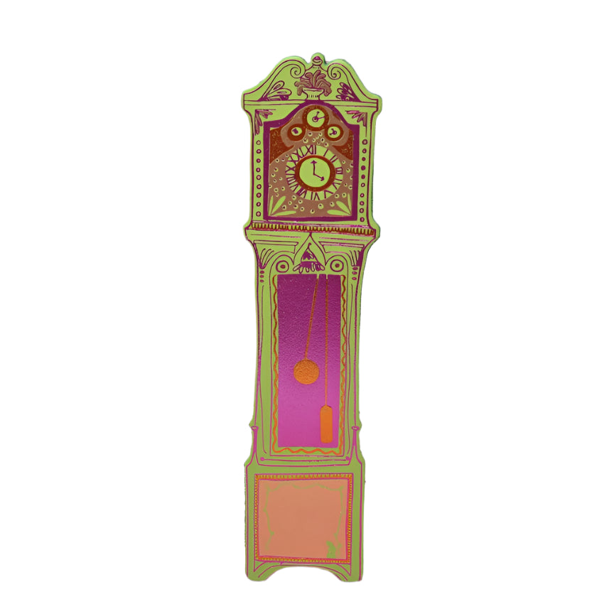 Grandfather Clock Bookmark - Apple