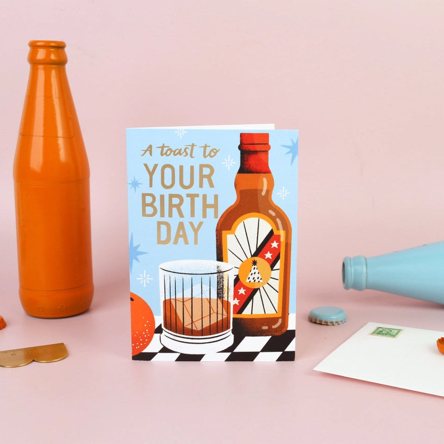 Whiskey Birthday Card