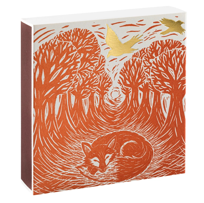 Square Matchbox - Woodland Fox