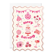 Happy Birthday Pink Card