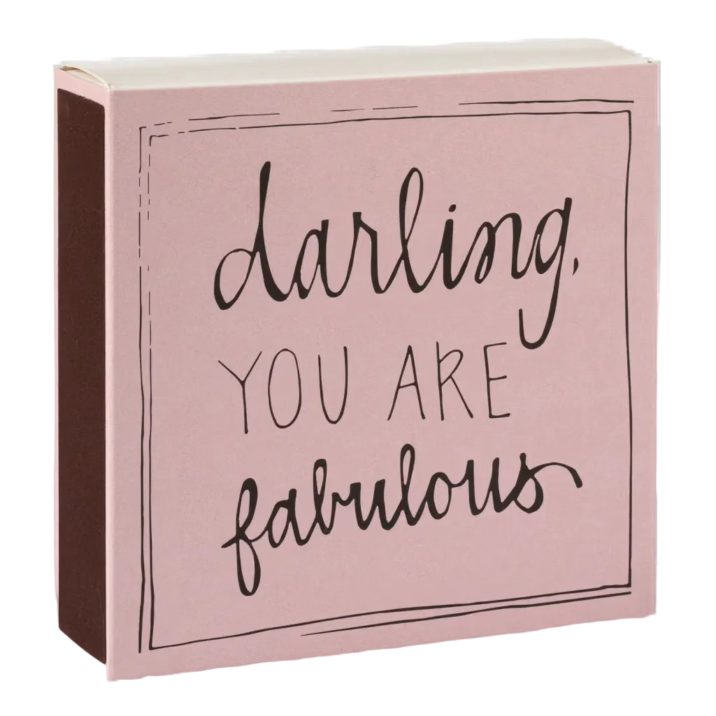 Square Matchbox - Darling You Are Fabulous
