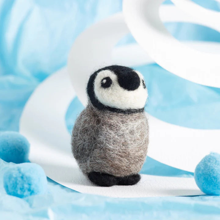 Needle Felting Kit - Baby Penguin