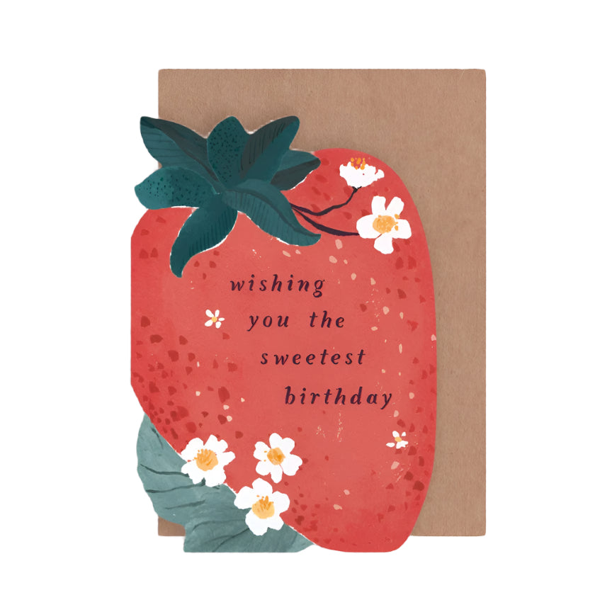 Sweet Strawberry Birthday Card