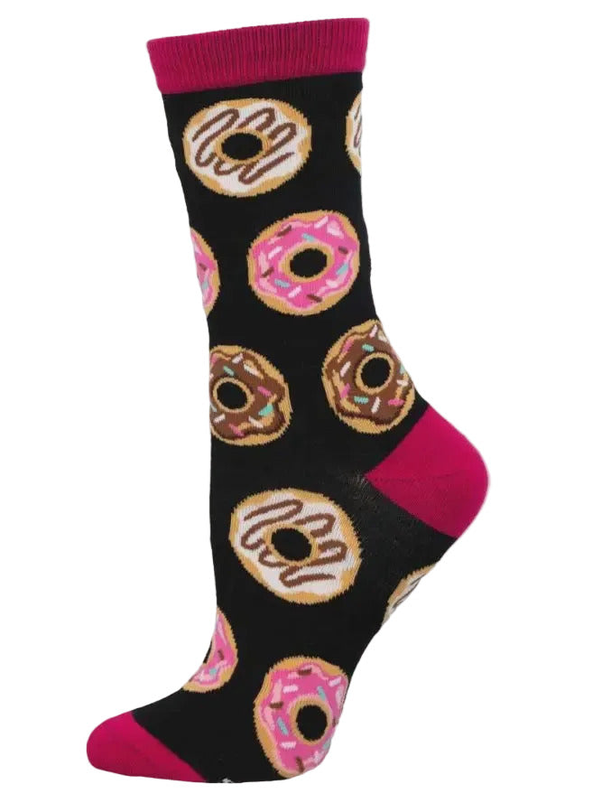 Ladies Bamboo Socks - Delicious Donuts