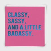 Badassy Greeting Card