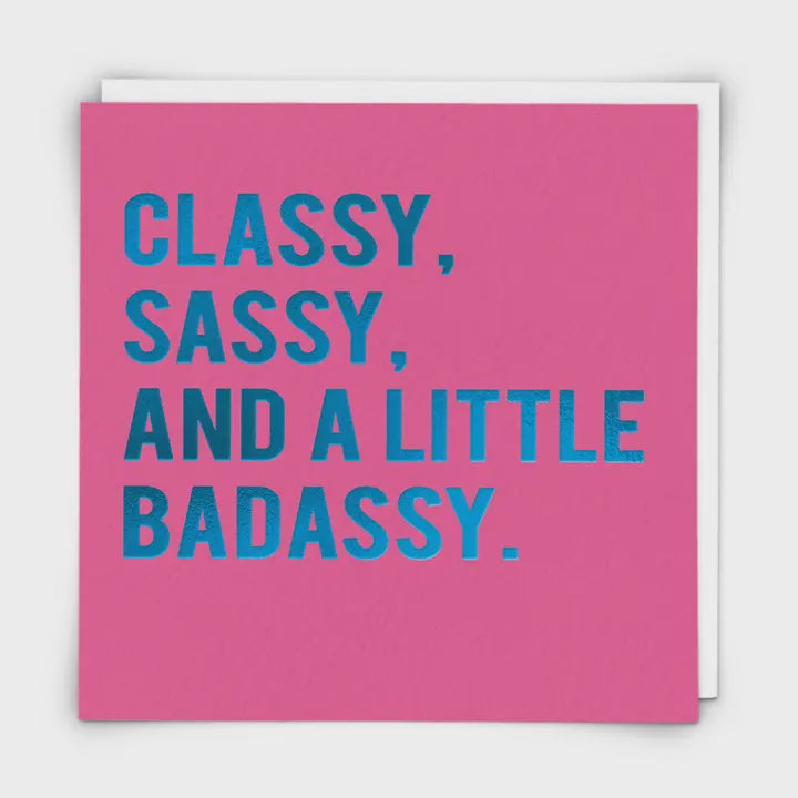 Badassy Greeting Card