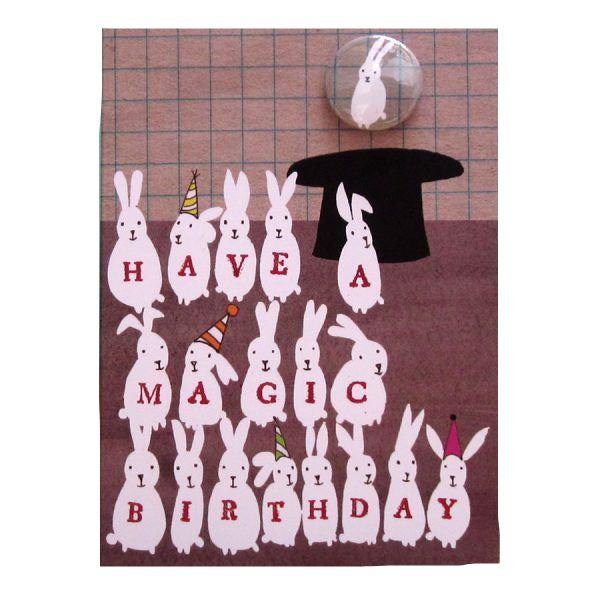 Card With Badge - Magic Birthday