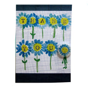 Card With Badge - Thank You Flowers