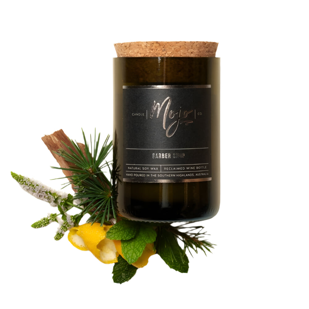 Black Wine Candle - Barber Shop