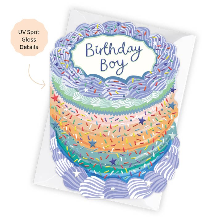 Birthday Boy - Birthday Cake Shaped