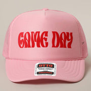 Mesh Back Foam Trucker Hat - Game Day - Pink