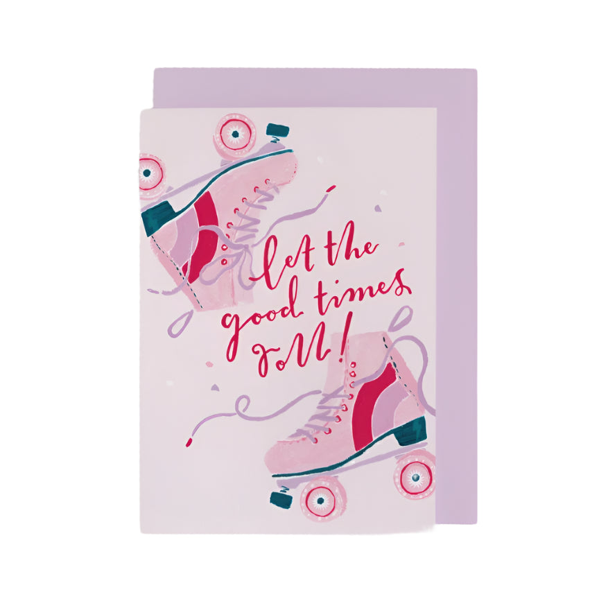 Let The Good Times Roll Pink Card