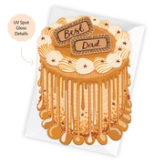 Best Dad - Cake Shaped Card