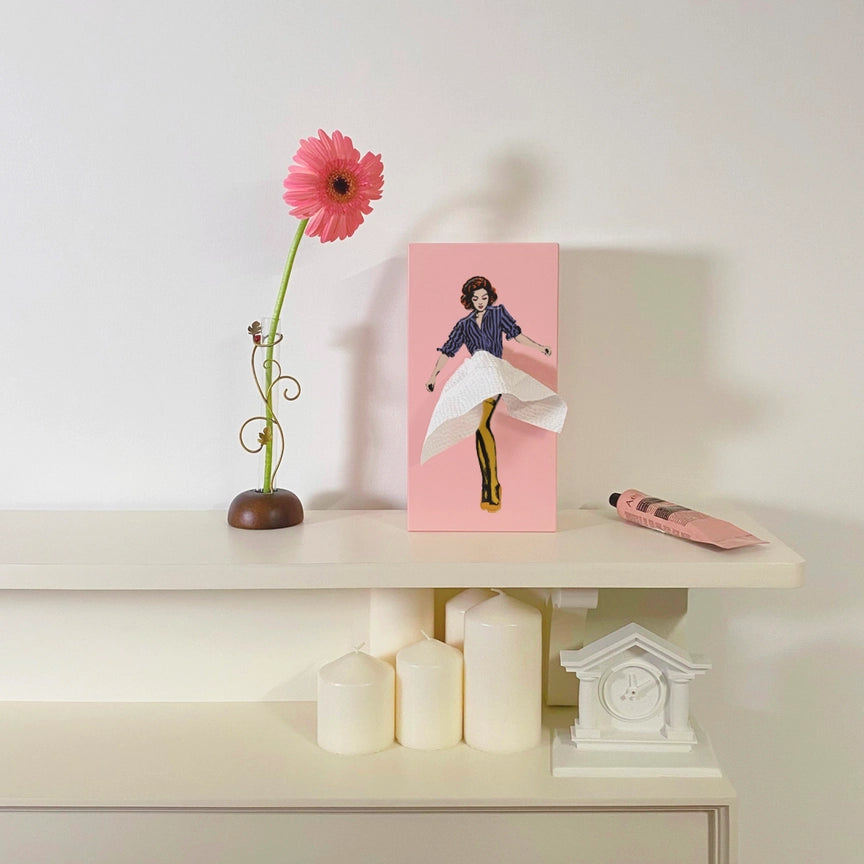 Tissue Up Girl - Ruby Pink