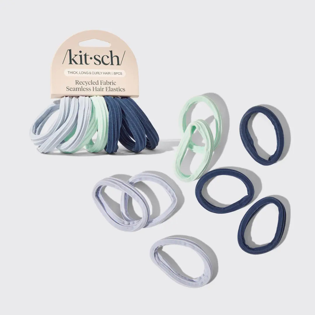 Seamless Hair Elastics Set of 8 - Garden Bouquet