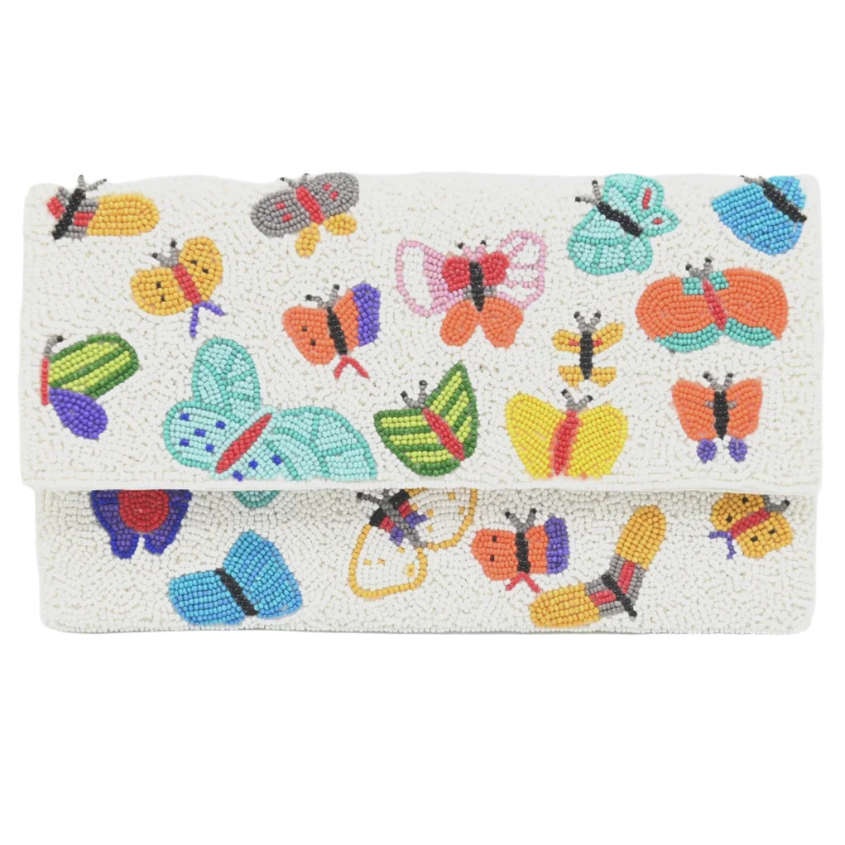 Anna Nova Beaded Clutch Bag - Butterflies
