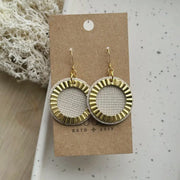 Dex Drop Earrings - Linen