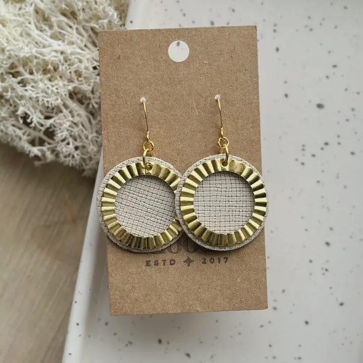 Dex Drop Earrings - Linen