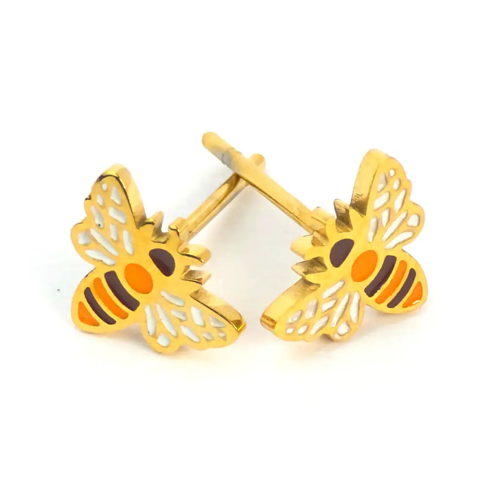 Stud Earrings - Bee