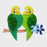 Best Budgies Brooch