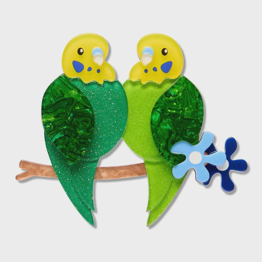 Best Budgies Brooch