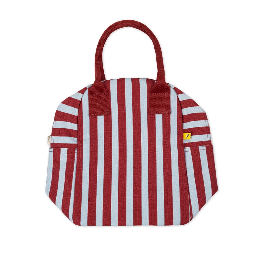 Zipper Lunch Bag - Awning Stripe Chilli Pepper