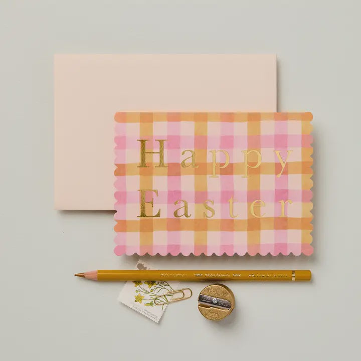Happy Easter Candy Gingham Card