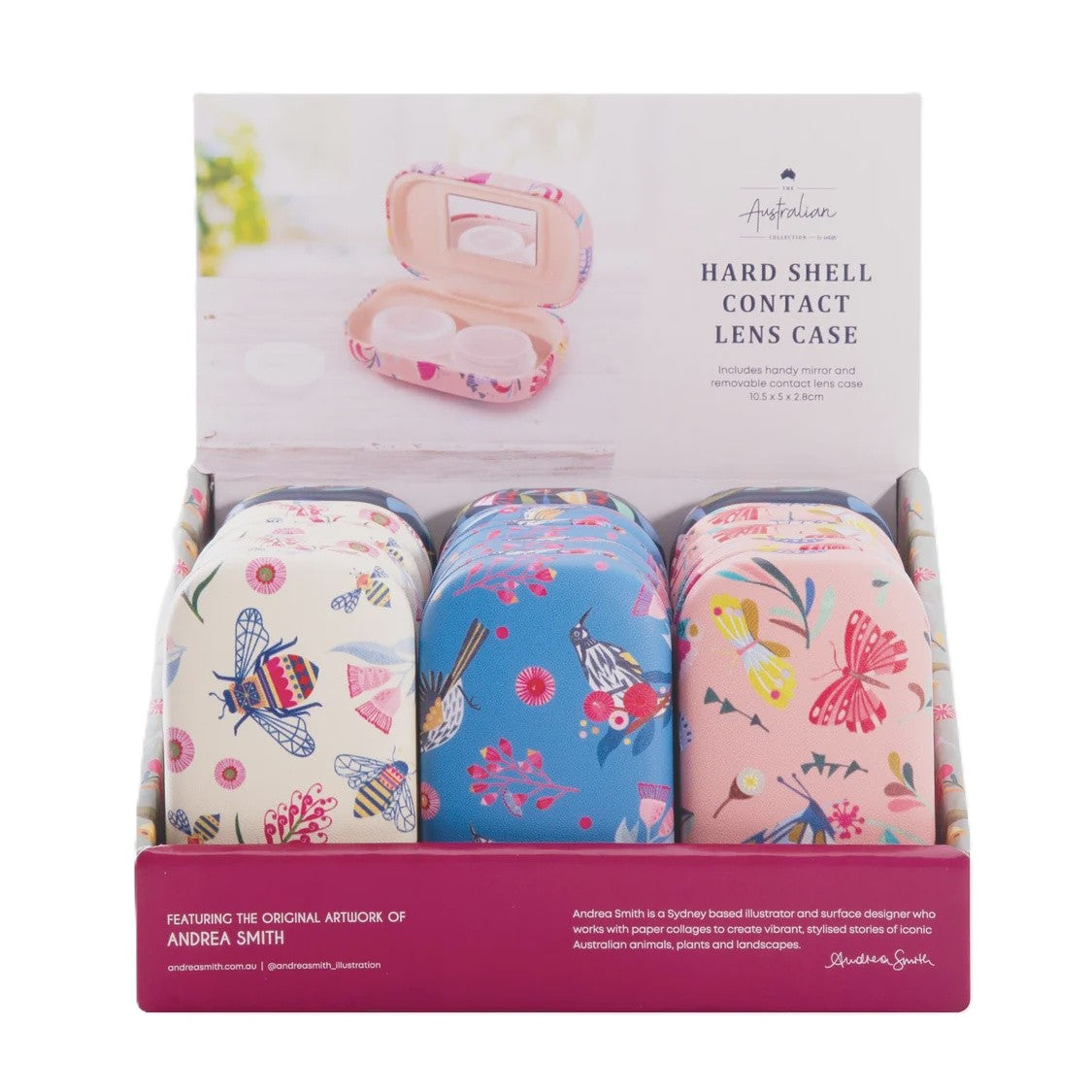 Hard Shell Contact Lens Case - Andrea Smith