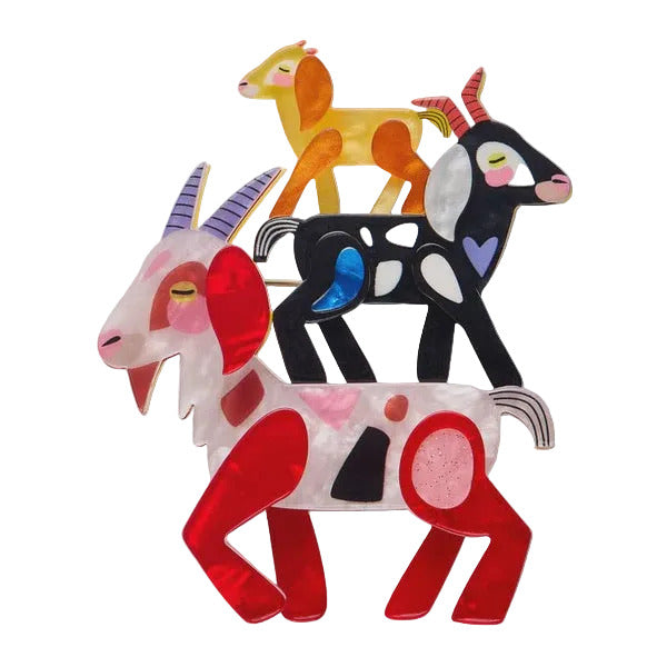 Fairy Tales Brooch - Goat Goals