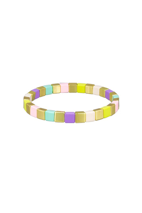 Tile Bracelet - Pink & Pastels