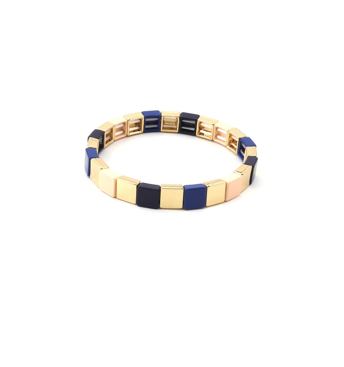 Tile Bracelet - Navy Square