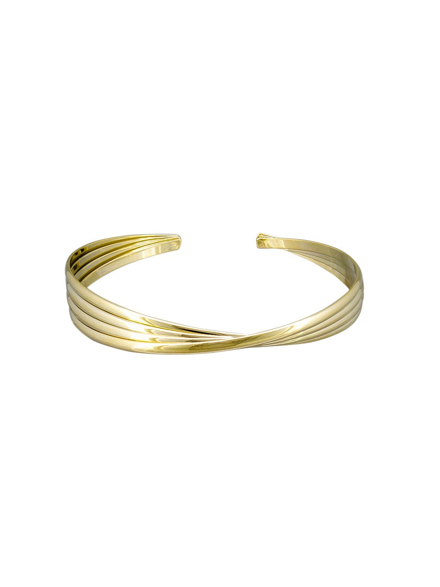 Cuff Bracelet - Gold Twist