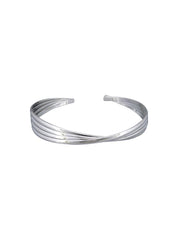 Cuff Bracelet - Silver Twist