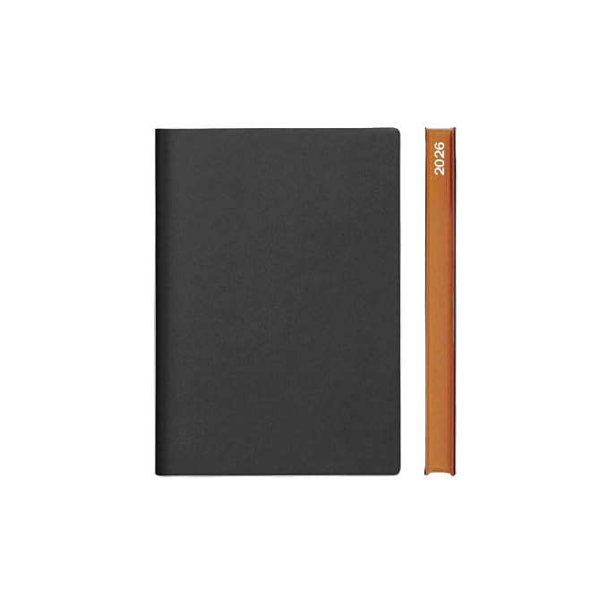 A5 Signature 2026 Diary (Day-to-Page) - Black